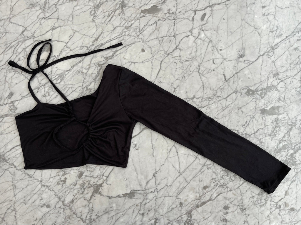 Top Negro Asimétrico - Marca independiente