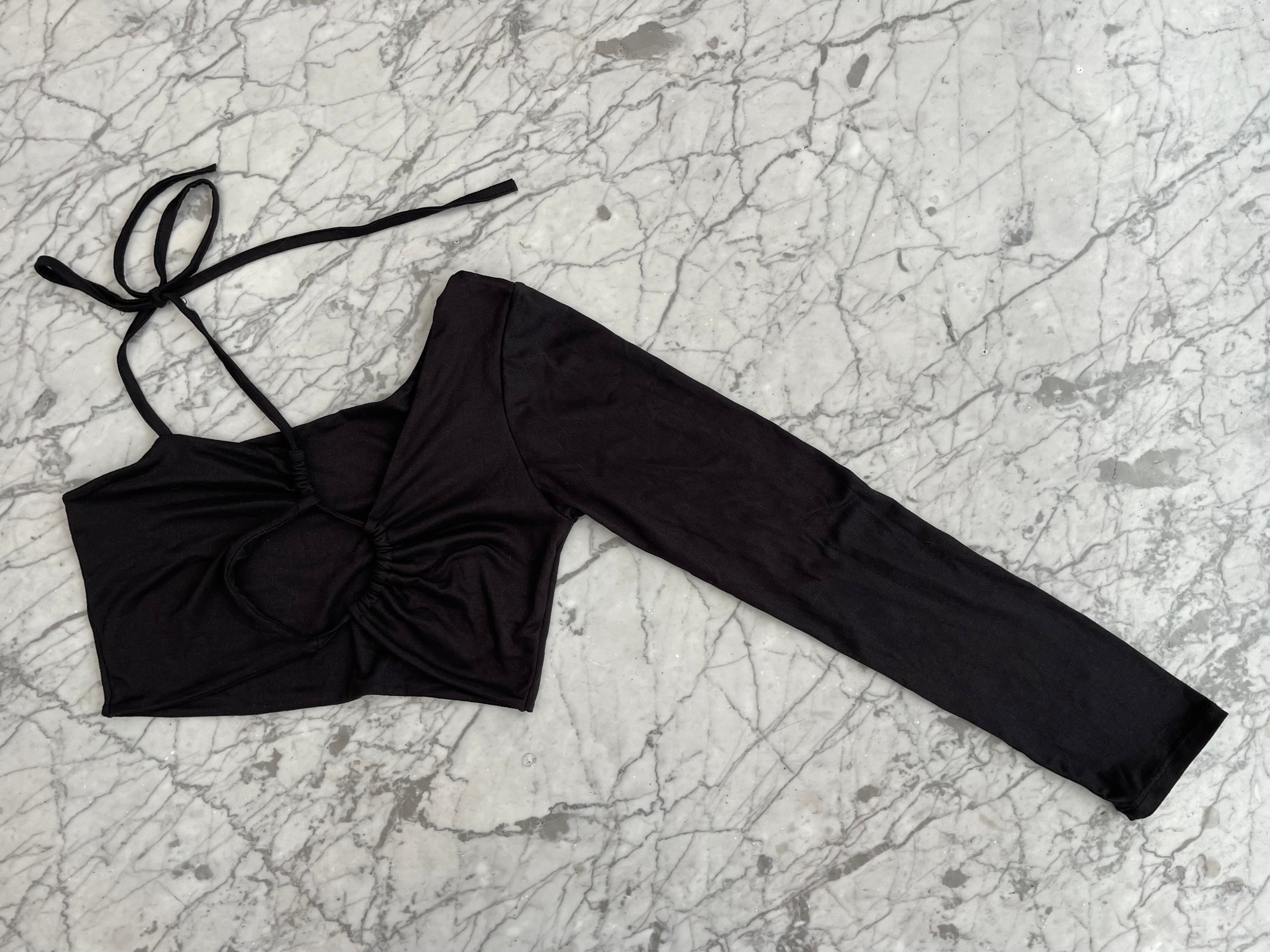 Top Negro Asimétrico - Marca independiente