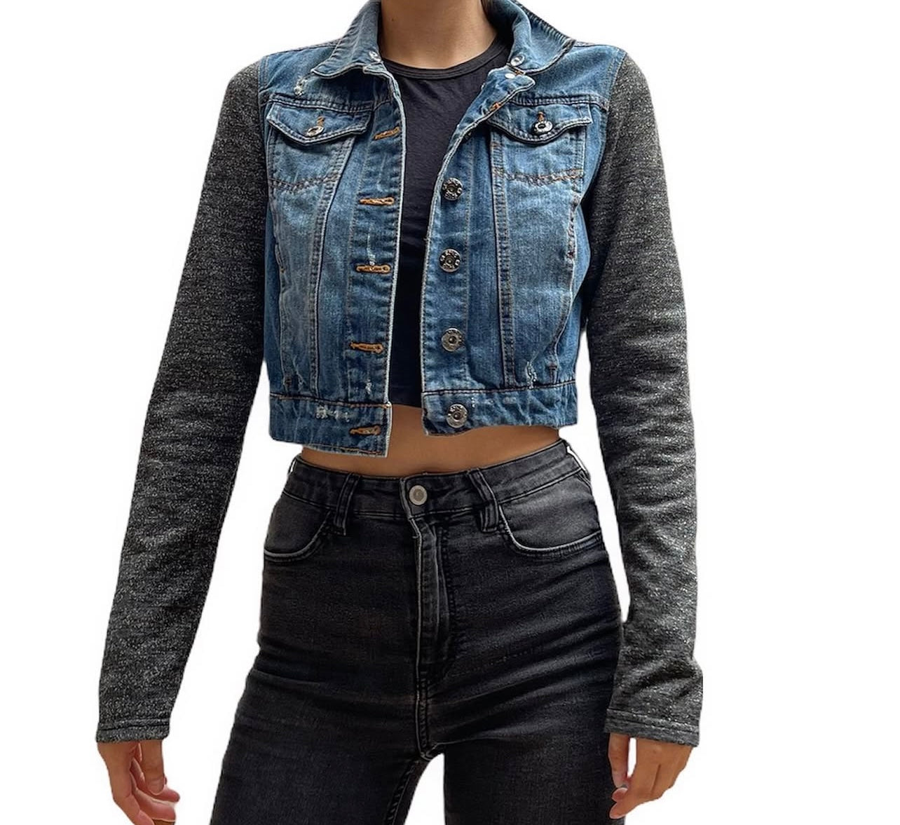 Casaca Jean con Mangas - Marca independiente