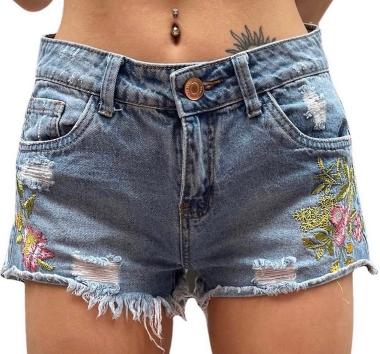 Short Denim bordado - Sybilla
