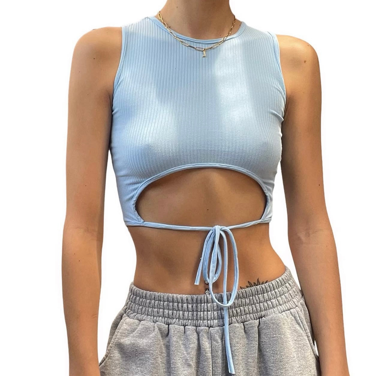 Top Celeste - Marca genérica