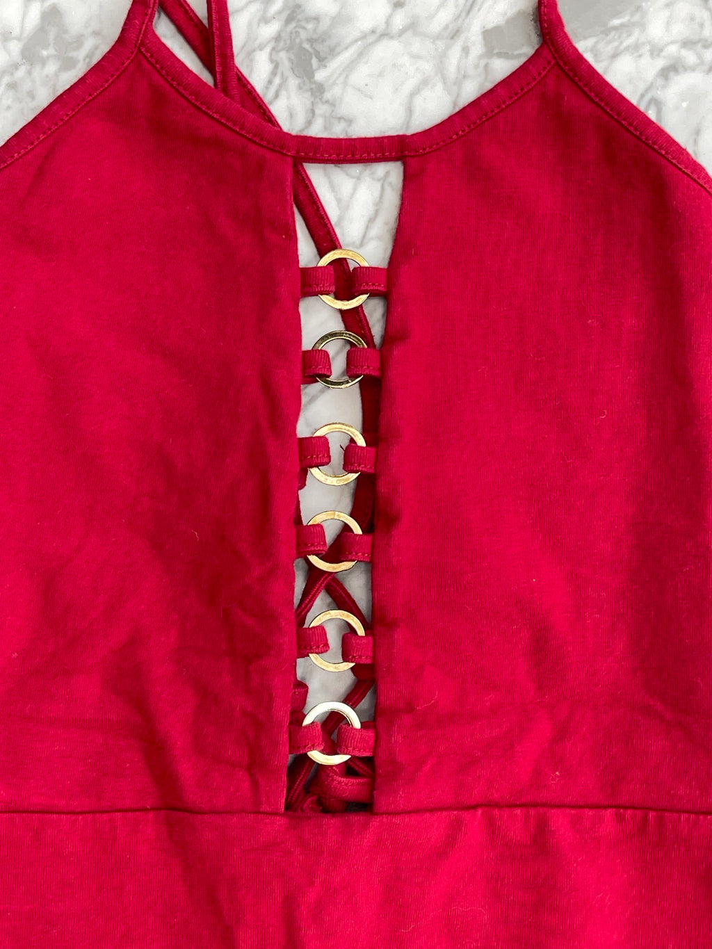 Body Rojo Aros - Marca genérica