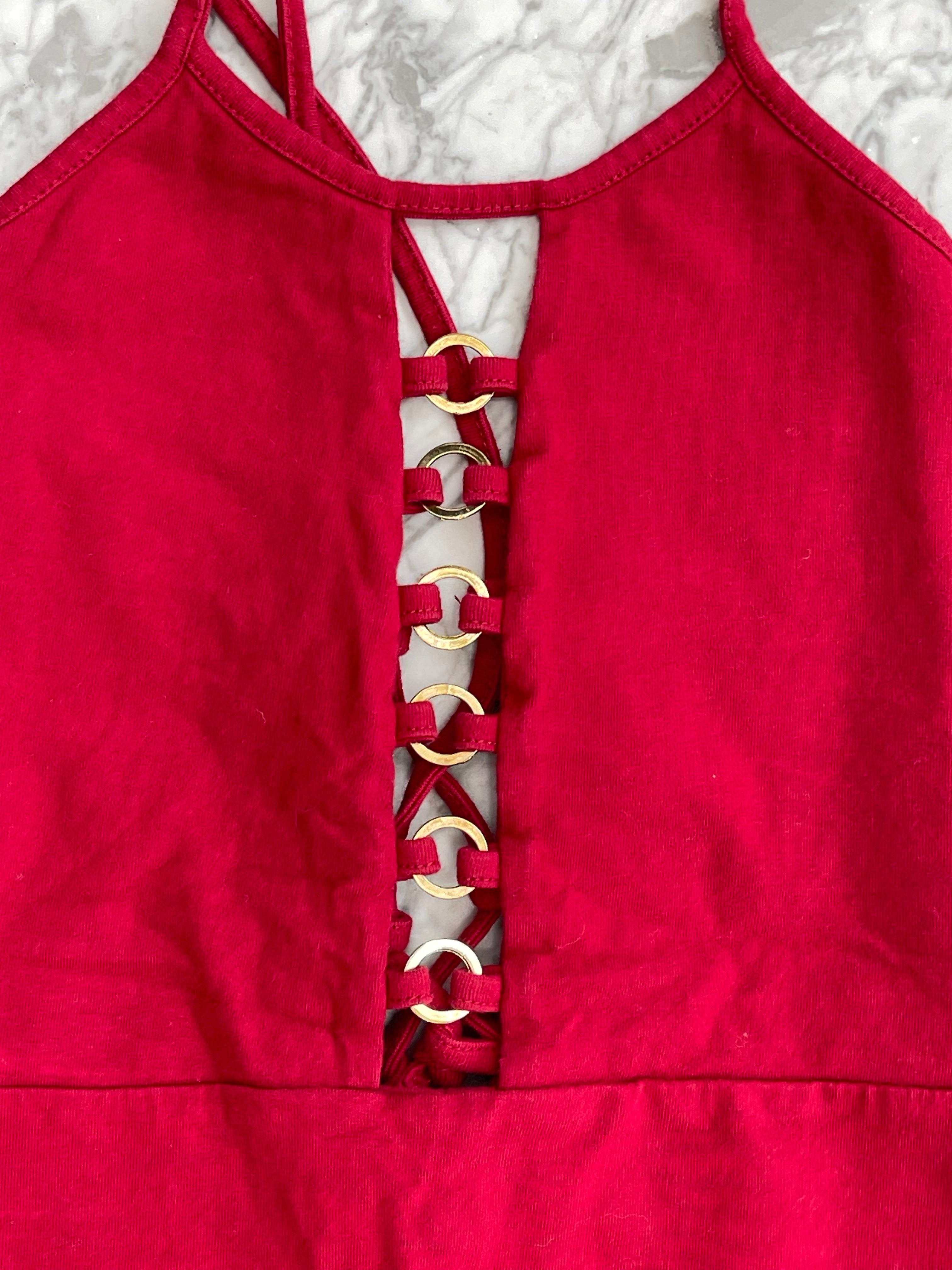 Body Rojo Aros - Marca genérica