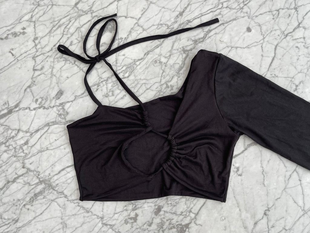 Top Negro Asimétrico - Marca independiente