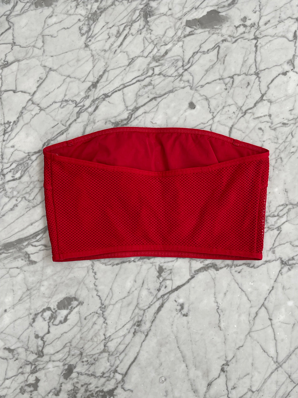 Top rojo con rejillas - H&M