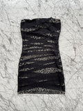 Vestido Negro/Animal Print - Marca independiente
