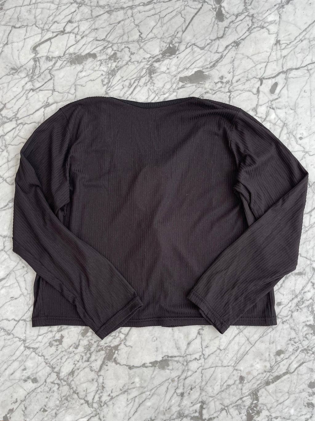 Cardigan Negro Rib - Marca independiente