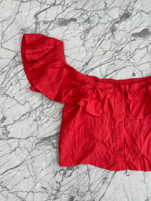 Blusa corta coral - Marca independiente