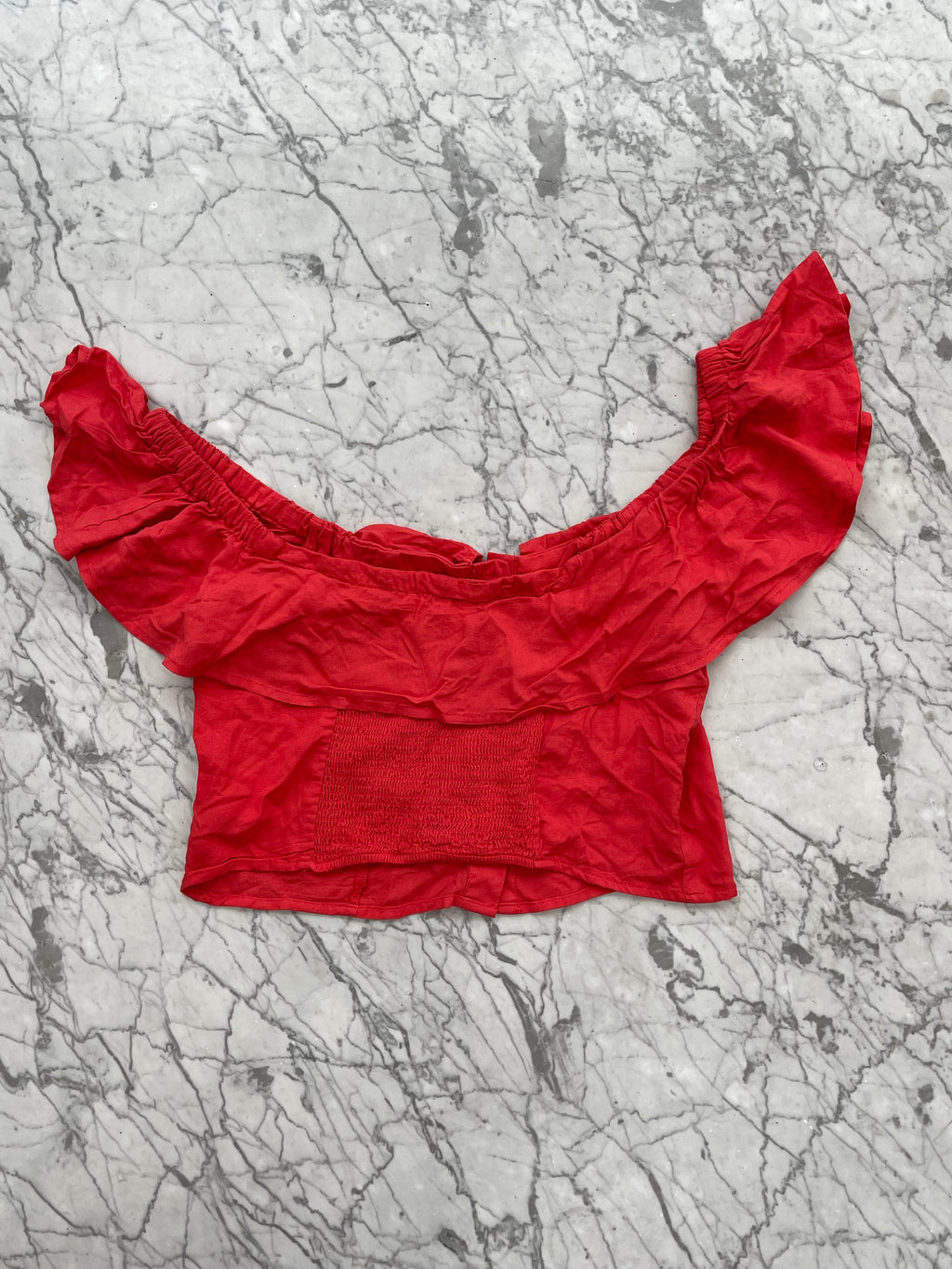 Blusa corta coral - Marca independiente